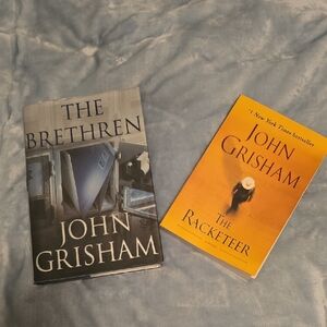 John Grisham Book Set - The Brethren (Hardcover) and The Racketeer (Paperback)